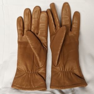 Fownes Leather gloves tan, size 7.5